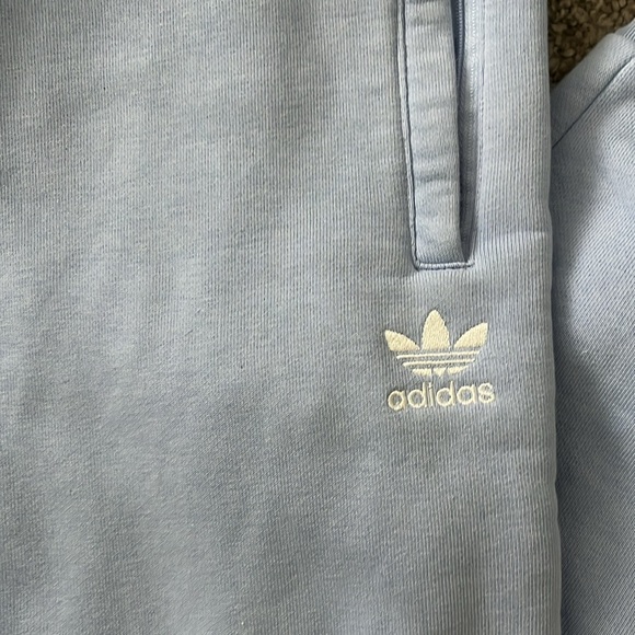 Adidas Originals Mens Light Blue Joggers Trefoil sz M - Picture 3 of 3
